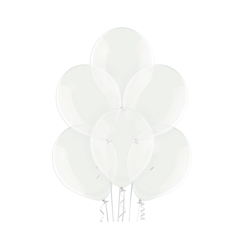 Balony 23cm, Crystal Clear (1 op. / 100 szt.)