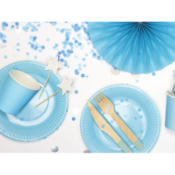 Sztućce drewniane eko miętowe 16cm 18 szt