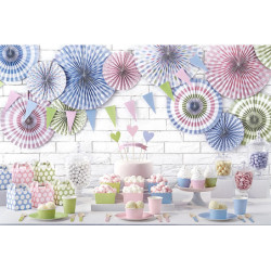 Sztućce drewniane pastelowe kolory mix eko 16cm 18 szt