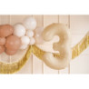 Balon foliowy Cyfra ''3'', 72cm, beż