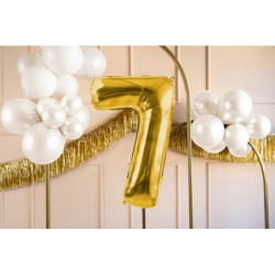 Balon foliowy Cyfra ''7'', 72cm, jasny złoty