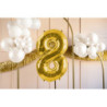 Balon foliowy Cyfra ''8'', 72cm, jasny złoty