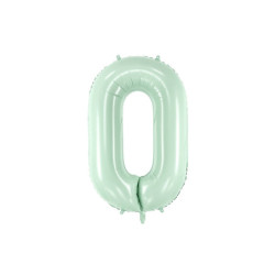 Balon foliowy Cyfra ''0'', 72cm, zieleń