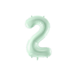 Balon foliowy Cyfra ''2'', 72cm, zieleń