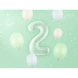 Balon foliowy Cyfra ''2'', 72cm, zieleń