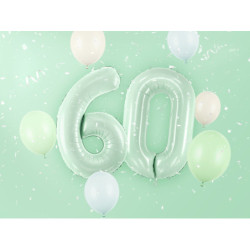 Balon foliowy Cyfra ''6'', 72cm, zieleń