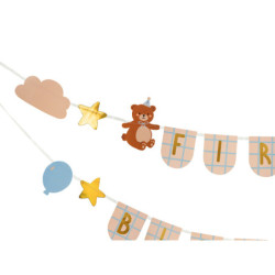 Baner na ROCZEK First Birthday z misiami, 2,55 m
