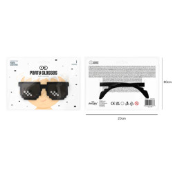 Imprezowe Okulary Piksele przyciemniane 1szt