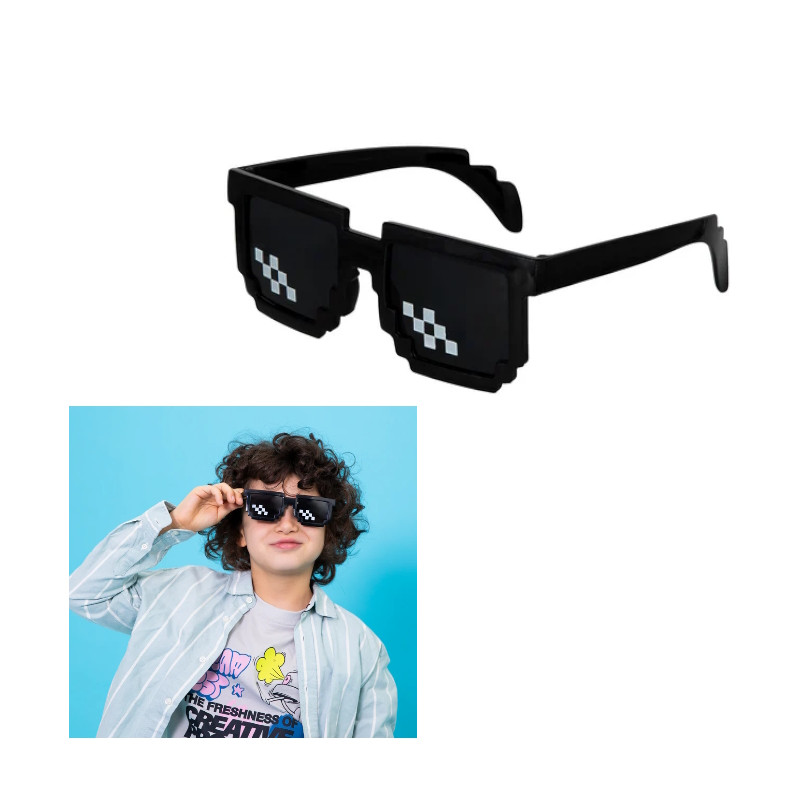 Imprezowe Okulary Piksele przyciemniane 1szt