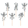 Toppery Halloween Szkielety 6szt. mix holograficzne