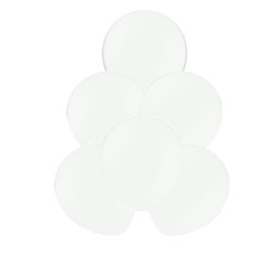Balony 12" 27cm, Pastel White BIAŁE (1 op. / 100 szt.)