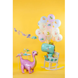 Balon foliowy Dinozaur w koronie 74x90cm