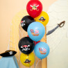 Balony Piraci 12cali zestaw 8szt gumowe, pirackie urodziny
