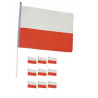 10x Flaga POLSKI materiałowa chorągiewka Polska Narodowa zestaw 10szt
