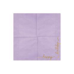 Serwetki Happy Birthday, mix, 33x33 cm (1 op. / 12 szt.)
