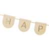 Baner filcowy urodzinowy, Happy Birthday, różowy, 3m