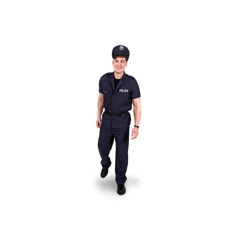 Strój Policjant, granatowy, rozmiar L