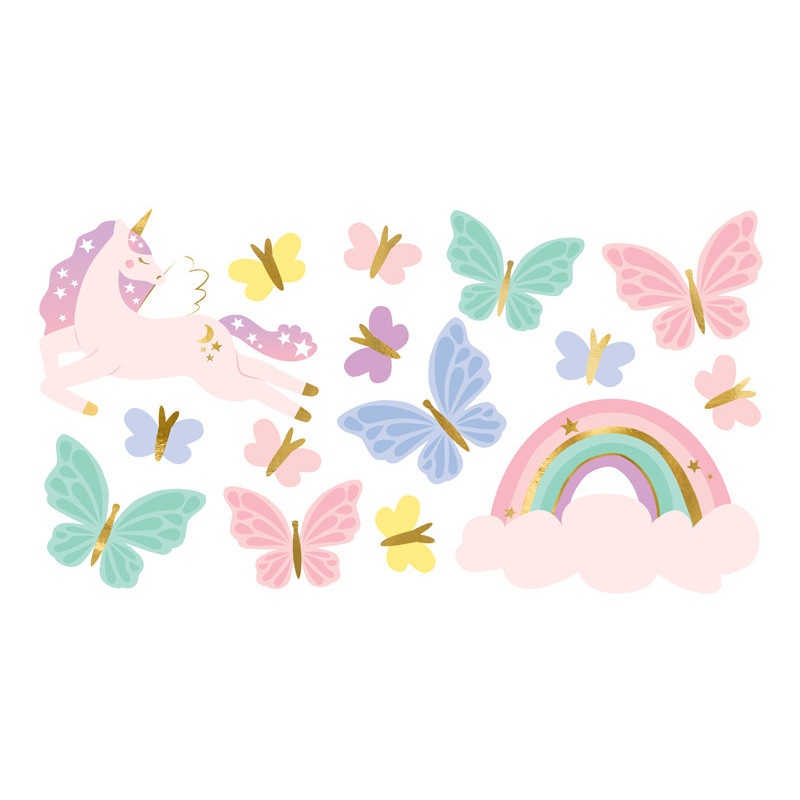 Tatuaże Jednorożce Unicorn Jednorożec Motylki mix