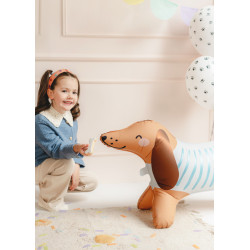 Stojący balon foliowy Jamnik Pies Piesek, 89x58 cm, mix