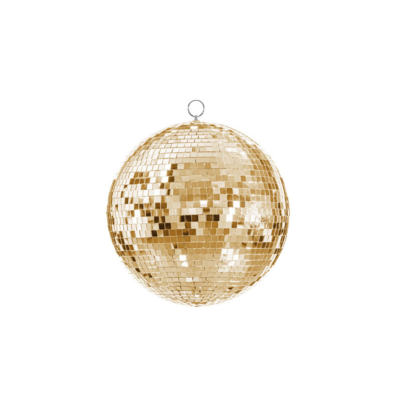 Dekoracja wisząca Kula Disco złota dyskotekowa 30 cm