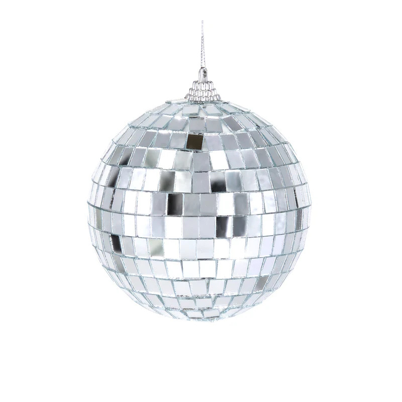 Kula Disco Dyskotekowa Lustrzana Srebrna 10cm 1szt