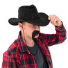 Kapelusz Kowbojski Western Czarny Zamszowy Welur