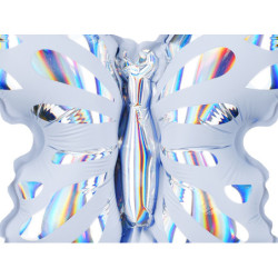 Balony foliowe MOTYLKI małe do girland Motyle holograficzne dekoracyjne 19x23 cm 3szt