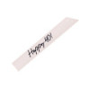 Szarfa urodzinowa Happy 40 krem 76cm Urodziny Rocznica
