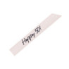 Szarfa urodzinowa Happy 50 krem 76cm Urodziny Rocznica
