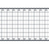 Obrus z kokardkami czarno-biały foliowy 180x120 cm