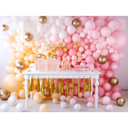 Balony Glossy 5" 12cm RÓŻOWE ZŁOTO 50szt chrom błyszczące małe
