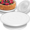 PATERA OBROTOWA do ciasta TORTU biała Talerz obrotowy NA TORT 28cm