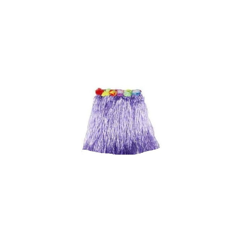 Spódnica Hawajska 40cm FIOLETOWA spódniczka Tropikalna Aloha