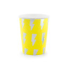 Kubeczki 6szt Electric Holo neonowy żółty, 260ml