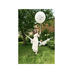 Balon 1 m, Love is in the air, biały