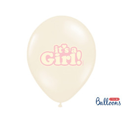 Balony 30cm, It's a Girl, Pastel Mix (1 op. / 50 szt.)