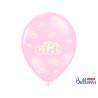 Balony 30cm, It's a Girl, Pastel Mix (1 op. / 50 szt.)