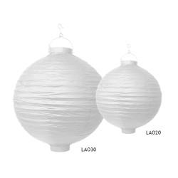 Lampion papierowy, biały, 20cm