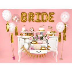 Balony 30cm, Bride to be, Crystal Clear (1 op. / 50 szt.)