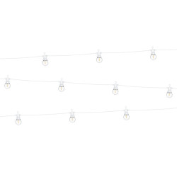 Lampki dekoracyjne LED, biały, 5m