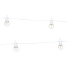 Lampki dekoracyjne LED, biały, 5m