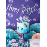 Baner Happy Birthday, opalizujący, 16,5x62cm