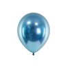 Balony Glossy 30cm, NIEBIESKIE 50 szt chrom BŁYSZCZĄCE