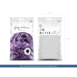 Balony Glossy 30cm FIOLETOWE 50 szt chrom BŁYSZCZĄCE