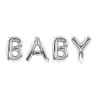 Balon foliowy Baby, 262x86cm, srebrny