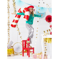 Balon foliowy Cukrowa laska, 50x82cm, czerwony