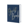 Księga Gości Guest book, 20x24,5cm, granatowy, 22 kartki