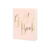 Księga Gości Guest book, 20x24,5cm, pudrowy róż, 22 kartki