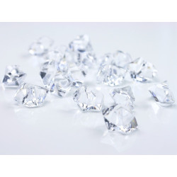 Kryształowy lód, bezbarwne Kryształki 25 x 21mm (1 op. / 50 szt.)