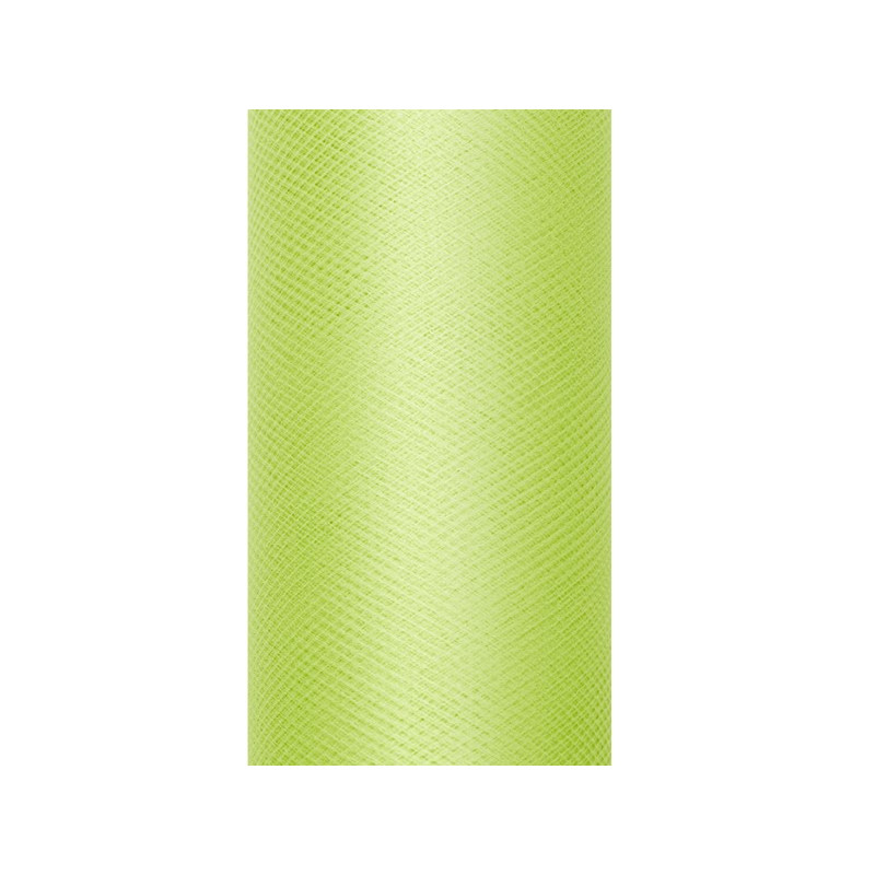 Tiul gładki dekoracyjny, j. zielony, 0,15 x 9m (1 szt. / 9 mb.)